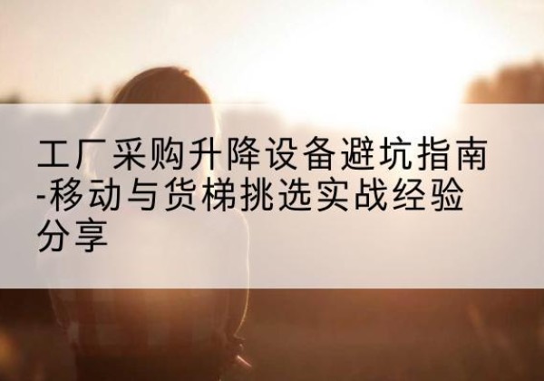 昂仁移动式升降机怎么选-工厂采购升降设备避坑指南-移动与货梯挑选实战经验分享